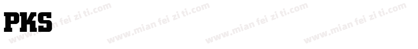 PKS Maechim Bold字体转换